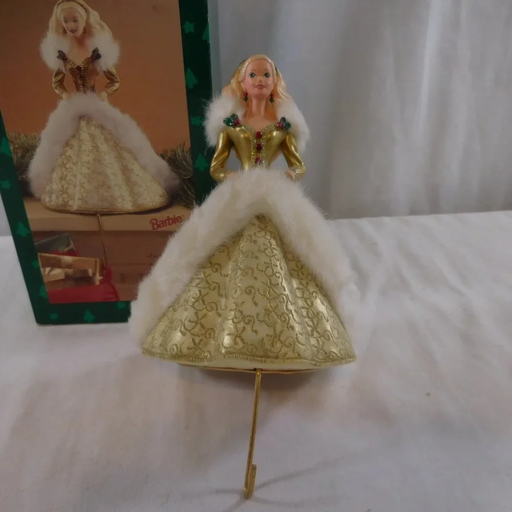 Hallmark,‎ Barbie, Christmas stocking hanger New in Box removed for pictures